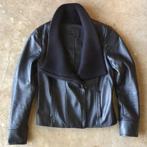 GAP Moto Leather Jacket - size XS